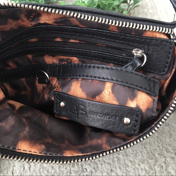 B. Makowski Studded Leather Mini Shoulder Bag - Picture 4 of 6